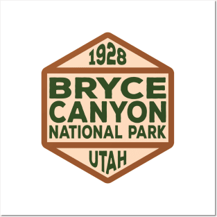 Bryce Canyon National Park badge Posters and Art